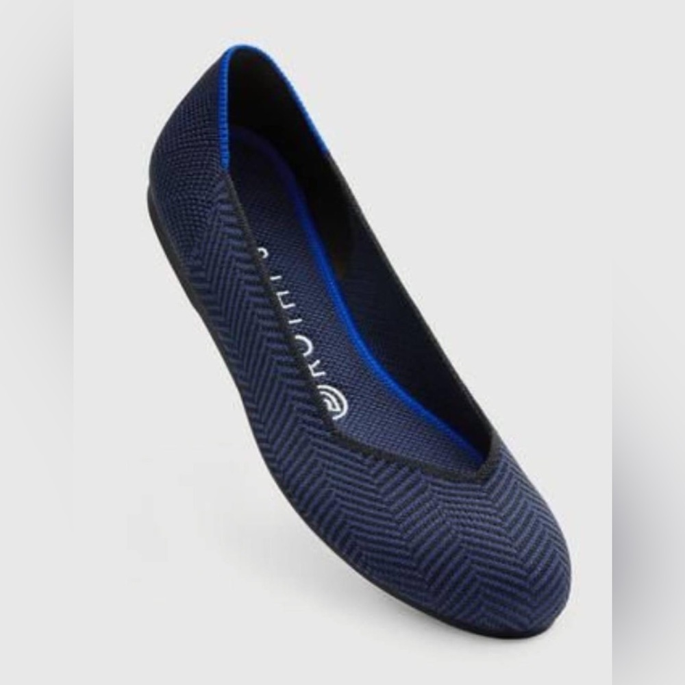 Rothy’s Flats - Midnight Metallic Herringbone - Size 8